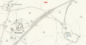 Winstone Brick Works Wroxall 1898 map