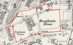 Broadlands House and estate, Newport Isle of Wight - 1908 map