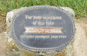 A typical Rees Jeffreys Road Fund plaque, Isle of Wight